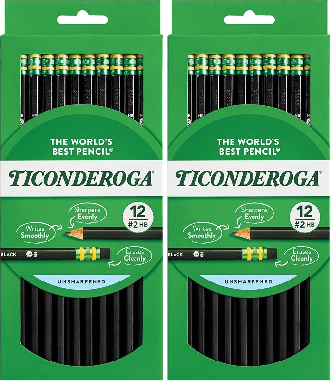 Ticonderoga Pencils, 2 HB Soft by Ticonderoga