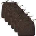 Ruqmuis Chair Cushions for Dining Chairs, D-Shaped Chair Pads by Ruqmuis