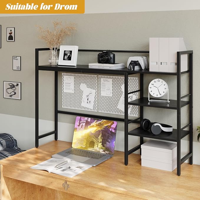 HavenlyYouth Desk Shelf, 45.4 Inch Wood Desk Organizer Shelf - Image 5