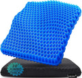 20" Gel Seat Cushion for Long Sitting – Office Chair Cushion – Wheelchair by Helishy
