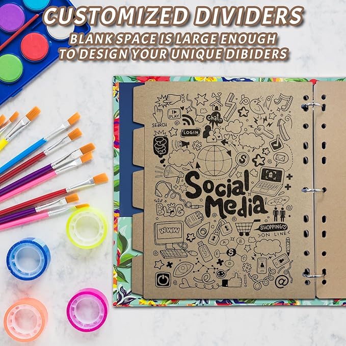 Kraft Binder Dividers, 8.5 x 11 inches Binder Dividers - Image 6