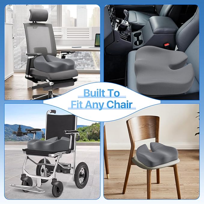 CJACSOC Seat Cushion, Extra Large Memory Foam Cushion - Image 7