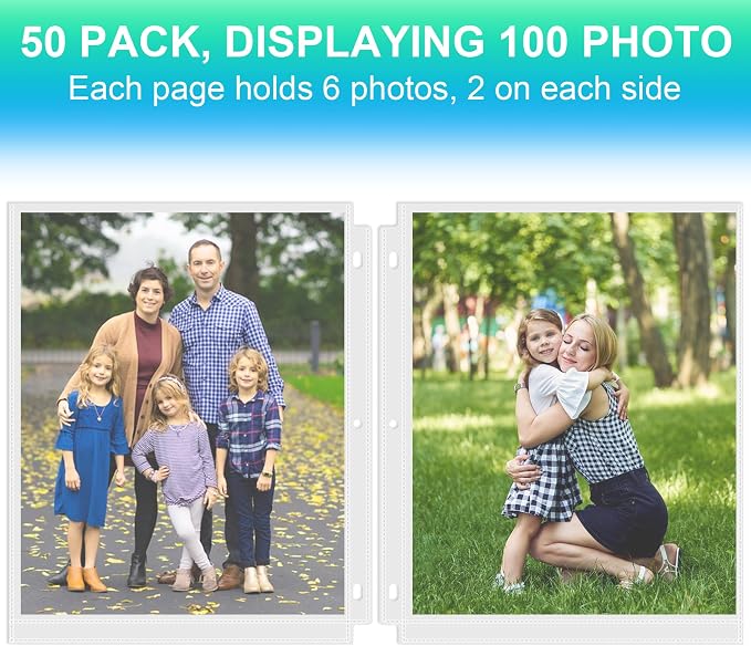 Aegero 25 Pack 8 x 10 Photo Sleeves - Image 3