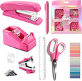Dimonluce Hot Pink Desk Accessories, Hot Pink Office Supplies Accessories by Dimonluce