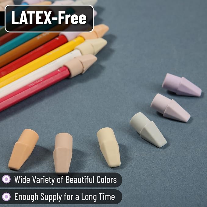Mr. Pen- Pencil Erasers Toppers, 120 Pack, Latex Free, No Smudge | Mr Pen - Image 4