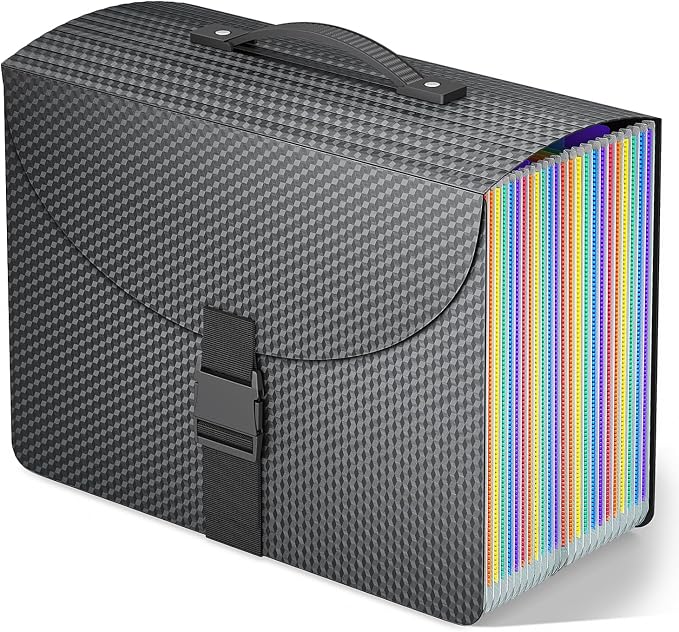 TOPCJ 25 Pockets Expanding File Folder by TOPCJ
