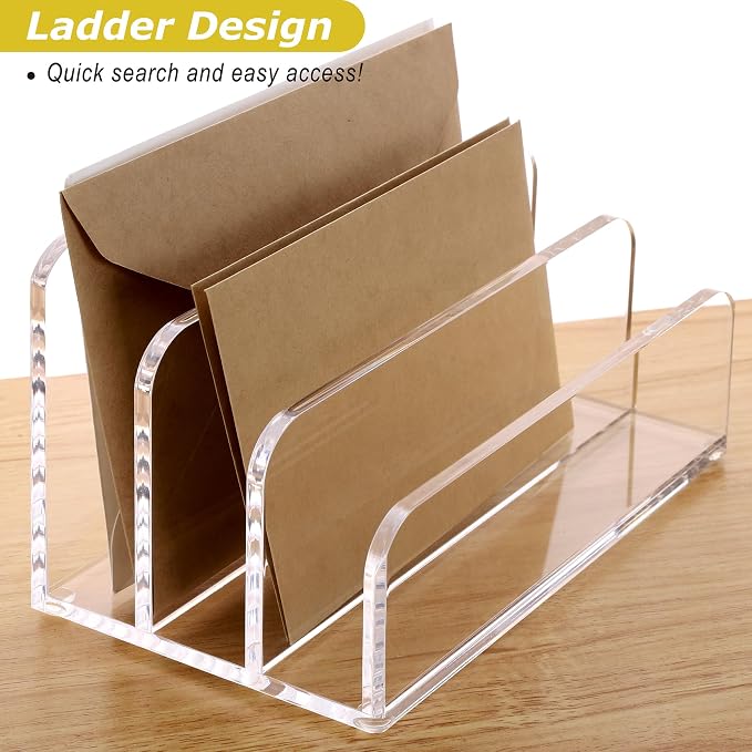 SANRUI Acrylic Mail File Organizer Sorters - Image 6