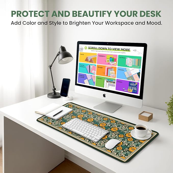 Large Mouse Pad for Desktop, Cute Desk Mat Pad Protector for Work & Gaming - Image 6