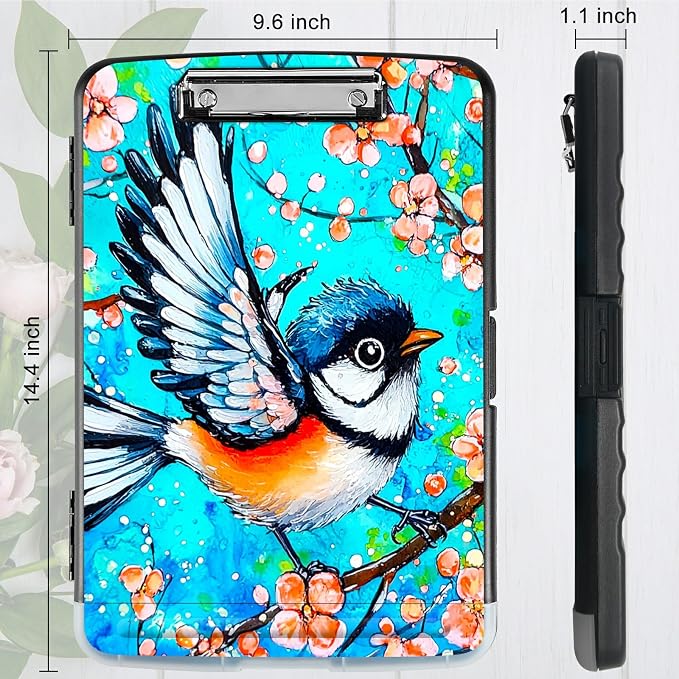 Blue Hummingbird A4 Clipboard - Image 3