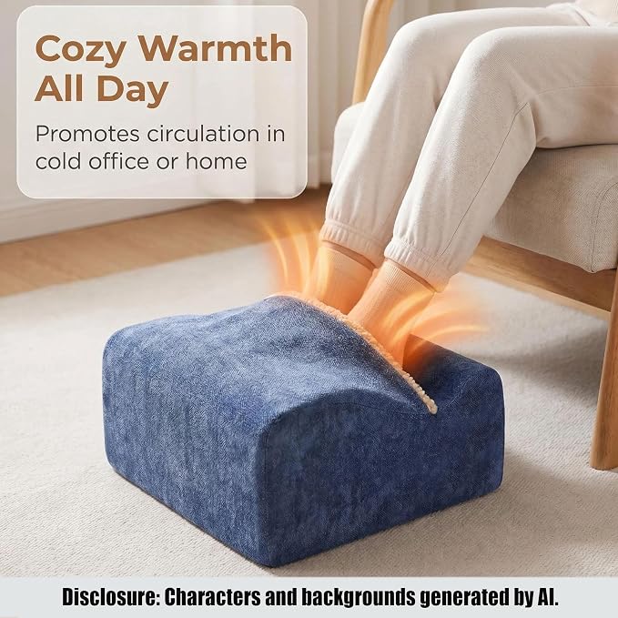 Keep Warm Foot Stool Foot Rest for Under Desk At Work | Office Footrest - Image 3
