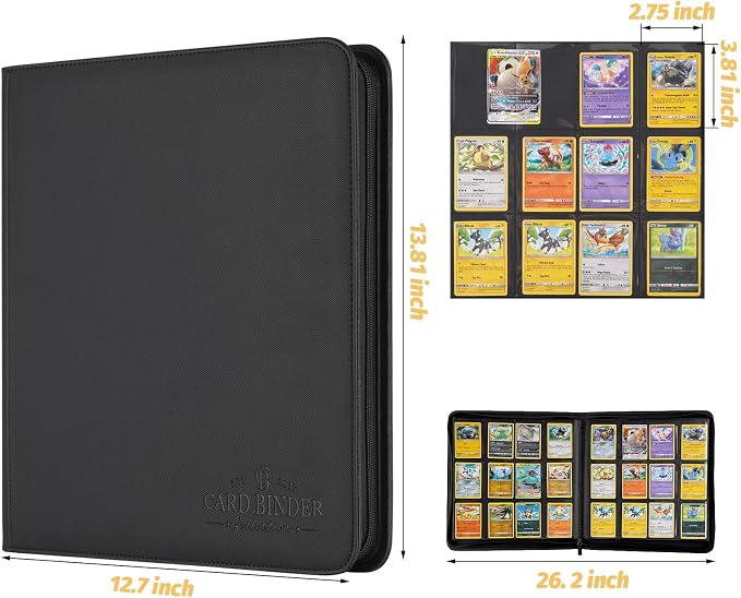 Trading Card Binder, Card Collection Binder Album Folder - Image 4