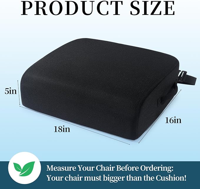 MABOZOO Extra Thick Chair Cushions, Office Chair Booster Seat Cushion to Raise - Image 4