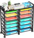 Simple Trending 15-Tier Rolling File Cart, Desk File Organizer by SimpleTrending