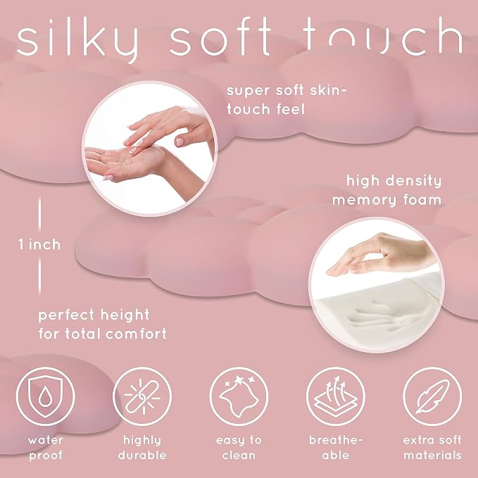 Pink Cloud Keyboard Wrist Rest – Create-ables Qloud Pink Wrist Rest - Image 6
