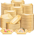 500 Pack 1/4Lb Paper Food Boat Trays Disposable Small Paper Boats Plates by MotBach