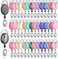Honoson 50 Pcs Heavy Duty Retractable Badge Reels Batch ID Badge Holder by Honoson