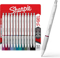 Sharpie S-Gel Pens, Fashion Barrel Gel Pens, Pearl White Body, Medium Point by Unknown