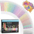 200 Colors Gel Pen Refills, Glitter Neon Gel Ink Pens Refills, Replace by LANRENWENG