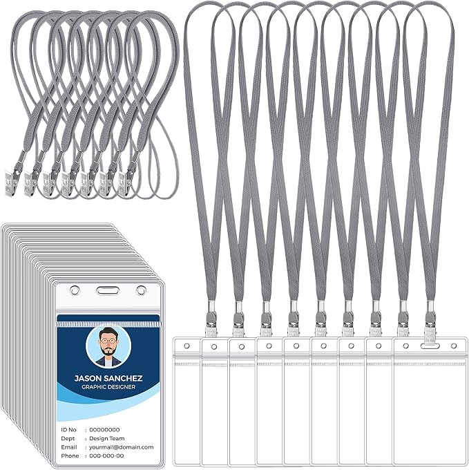 Marspark 100 Pcs ID Badge Holder by Marspark