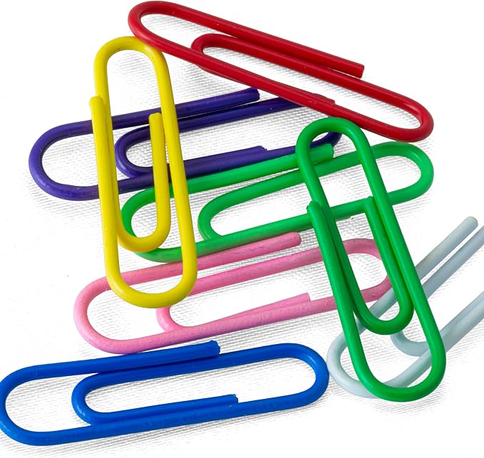 Officemate Vinyl Coated #2 Paper Clips, Tub of 1000 - Image 5
