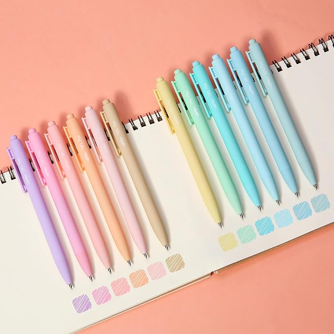 Mr. Pen- Retractable Gel Pens, 12 Pack, Fast Dry, Smooth Writing, Cute Pens - Image 6