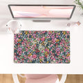 Colorful Star Large Mouse Pad, Floral Desk Mat Office Supplies, Waterproof Faux by ColorfulStar