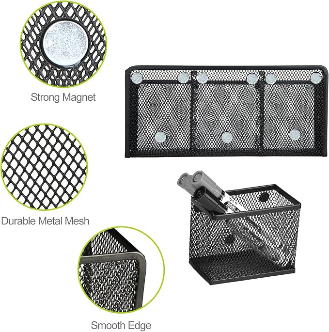 Neudeco Magnetic Pencil Holder, Locker Shelf Organizer, - Image 4