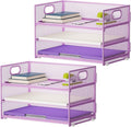 Marbrasse 3 Tier Paper Organizer Letter Tray, Mesh File Organizer by Marbrasse