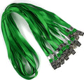 Bird Fiy Black Lanyards 100 Pack 34" Premium Lanyard Bulldog Clips Bulk Nylon by BirdFiy
