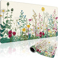 Wildflower Garden Large Gaming Mouse Pad 31.5"x15.7"｜ XXL Desk Mat, Non-Slip by Mcapirivo