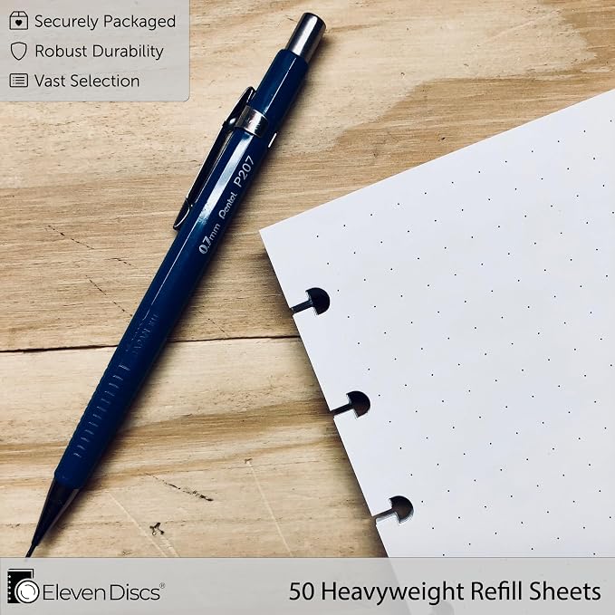 Eleven Discs Discbound Paper, Junior Size Undated Weekly Agenda Sheets - Image 5