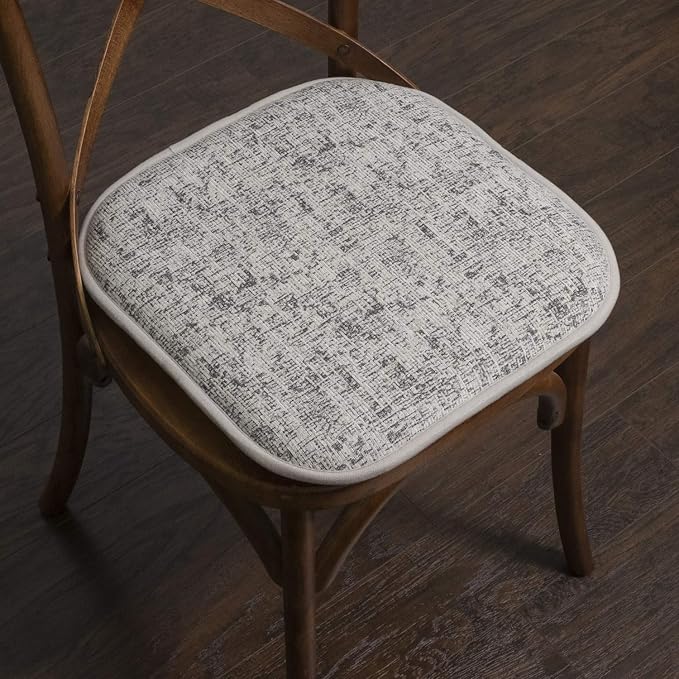 Sweet Home Collection Chair Cushion Memory Foam Pads Honeycomb Pattern Slip Non - Image 5