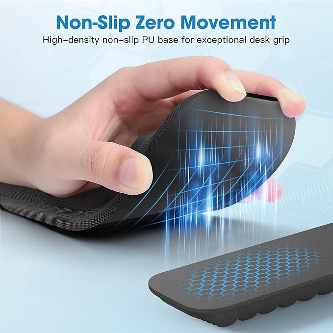 MEKASS Keyboard Wrist Rest, Soft Memory Foam Wrist Support, Keyboard Hand Rest - Image 4