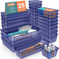 SpaceHacks 25 PCS Plastic Drawer Organizer Set, 4-Size Versatile Organizer by SpaceHacks