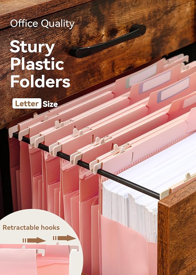 SortRax Plastic High Capacity Hanging File Folders, Side-Sealed Pocket - Image 3