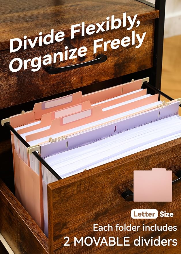 SortRax Plastic High Capacity Hanging File Folders, Side-Sealed Pocket - Image 4