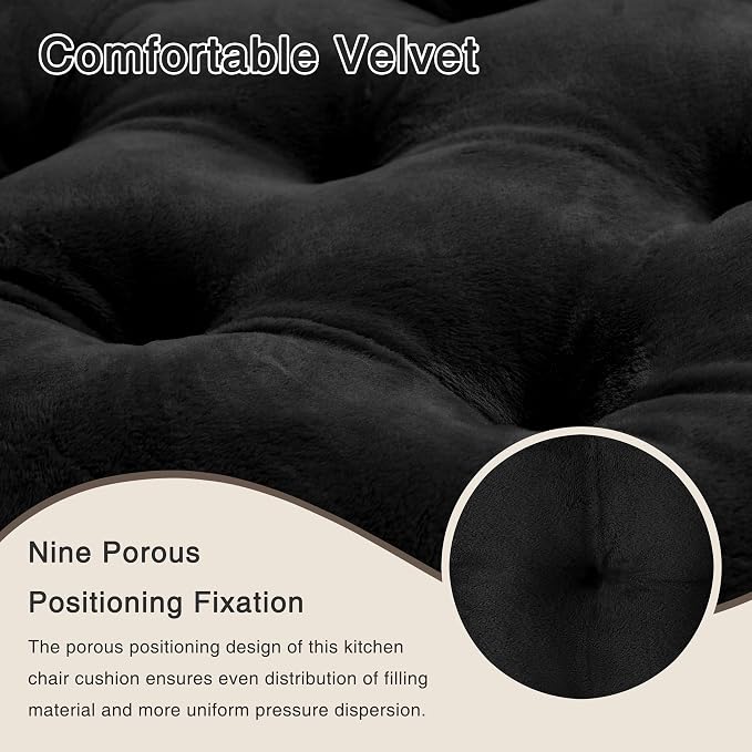 OVOV 2 Pack Chair Cushions for Dining Chairs Soft Seat Cushions for Kitchen - Image 4