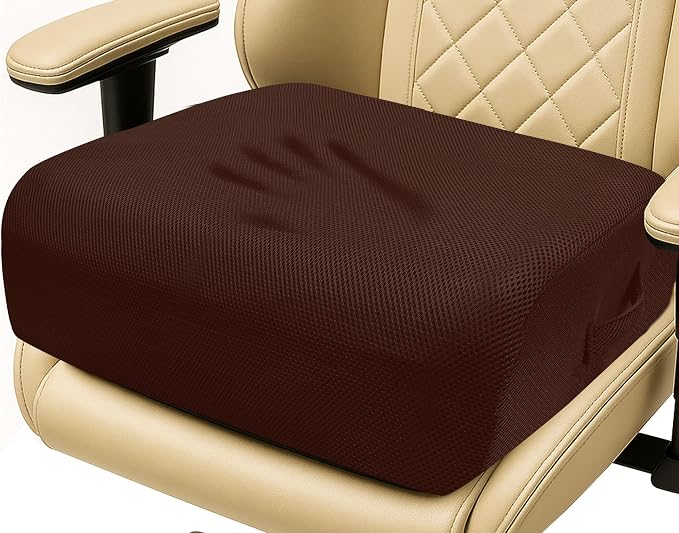 6" Extra Thick Memory Foam Office Chair Cushion – 2-Layer Booster Seat by Unknown