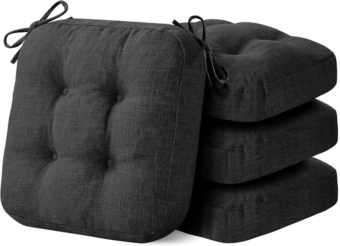 IASEAHK Chair Cushions, Foam Dining Chair Cushions, Tufted Indoor Chair Pads by IASEAHK