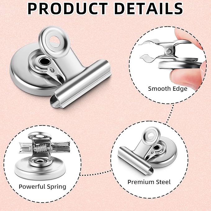 Grtard 6 Pack Magnetic Clips Heavy Duty, Magnet Clips - Image 4