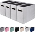 4 Packs Letter Size File Organizer, File Folders Organizer, Fabric Storage Box by ComfortKeeper