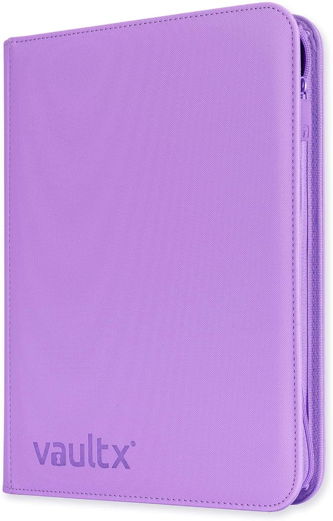 Vault X 9 Pocket Zip Binder, 360 Cards, Exo-Tec Material, 20 Side-Loading Pages by VaultX