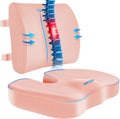 CushZone Ergonomic Seat Cushion & Lumbar Support Pillow by CushZone
