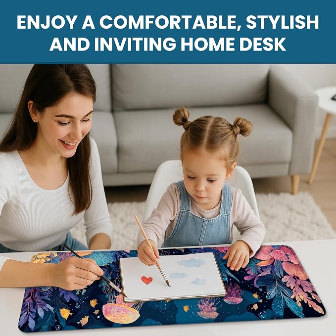 Large Mouse Pad for Desktop, Cute Desk Mat Pad Protector for Work & Gaming - Image 7