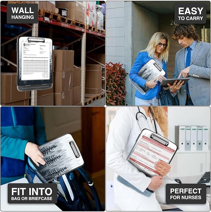 LYHXLYJH Clipboard with Storage, A4 Clipboards with Pen Holder, Heavy Duty - Image 6