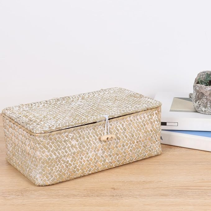 FEIALNDUO Wicker Shelf Baskets - Image 3
