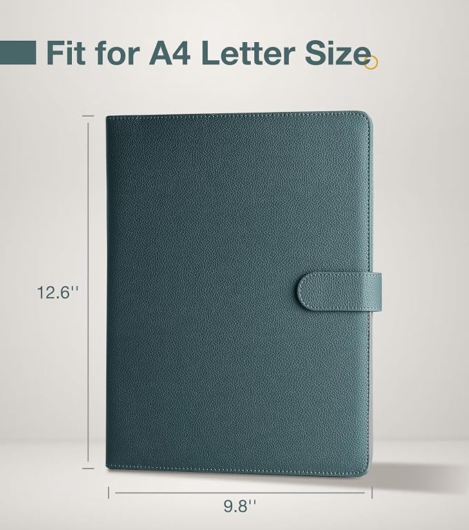 Clipboard Folder Padfolio A4, Mymazn Writing Portfolios Faux Leather Clipboards - Image 2
