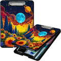 Sunflower Clouds Moon A4 Clipboard by Unknown