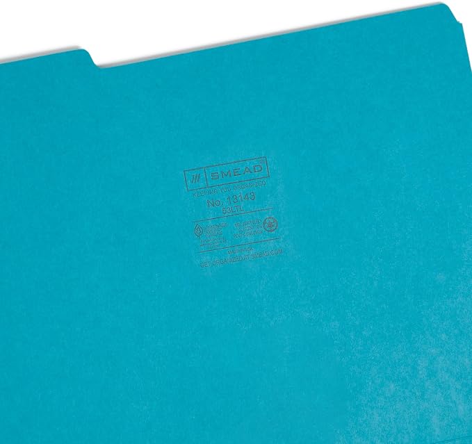 Smead Standard File Folders, 1/3-Cut Tabs, Letter Size - Image 7