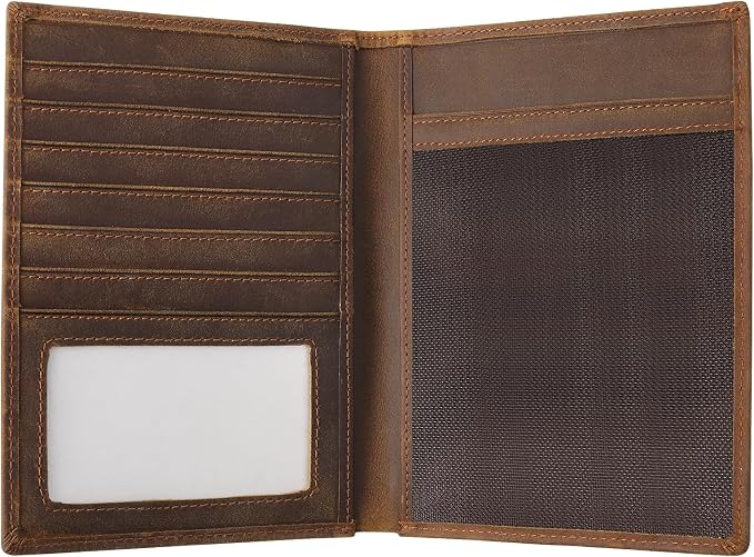 Jack&Chris Leather Passport Holder RFID Blocking Passport Travel Wallet Cover by JackChris
